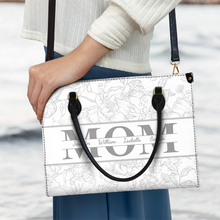 Load image into Gallery viewer, “Celebrate Her Love” - Personalized Leather Bag - Gift for Mom and Grandma Leather Bag PopCulturePrints
