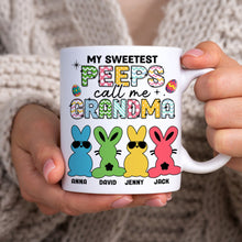 Load image into Gallery viewer, Personalized Easter Coffee Mug for Grandma - My Sweetest Peeps Coffee Mug PopCulturePrints
