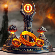 Load image into Gallery viewer, One Dad to Rule Them All - Personalized Dad Plaque Shaped Plaques PopCulturePrints
