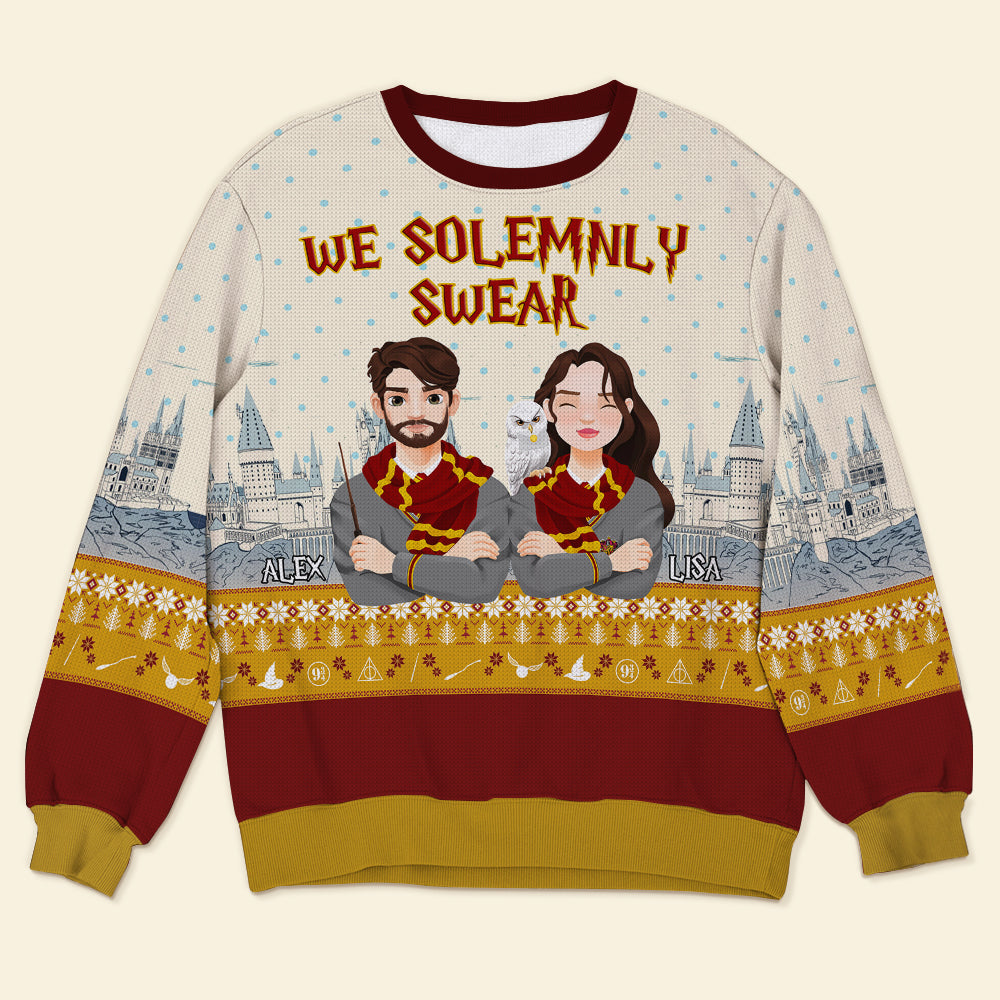 Personalized Harry Potter Themed Christmas Sweaters