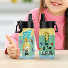 Load image into Gallery viewer, Personalized Back To School Kids Tumbler - Animal Crossing Design Tumbler Cup PopCulturePrints
