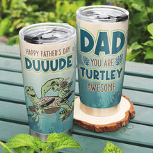Load image into Gallery viewer, Personalized Turtle Family Tumbler - Father&#39;s Day Gift Tumbler Cup PopCulturePrints
