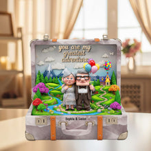 Load image into Gallery viewer, You Are My Greatest Adventure - Forever Couple Acrylic Plaque - Personalized Gift for Couples, Anniversaries, and Weddings Shaped Plaques PopCulturePrints
