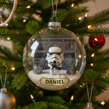Load image into Gallery viewer, “For the Cosmic Lovers – A Magical Touch for Your Tree” - Fantasy Fans Christmas Ornament, Personalized Gift for Star Wars Enthusiasts Ornament PopCulturePrints
