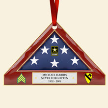 Load image into Gallery viewer, Honoring Heroes - Personalized Military Christmas Ornament for Veterans Ornament PopCulturePrints
