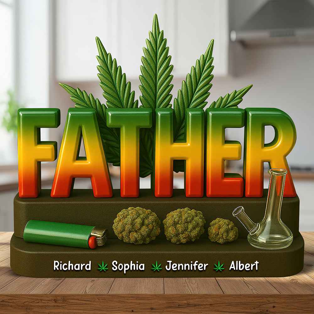 “For the Coolest Dad” - Personalized Daddy Acrylic Plaque - Unique Gift for Dads, Fathers, and Friends Shaped Plaques PopCulturePrints