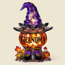 Load image into Gallery viewer, Illuminate Your Halloween Spirit - Personalized Bat Kids Pumpkin Light Box - Custom Gifts for Grandma, Mama, and More!
