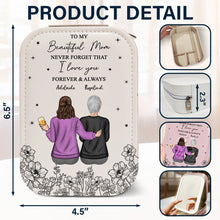 Load image into Gallery viewer, Never Forget That I Love You - Personalized Makeup Box with LED Mirror - Perfect Gift for Mom, Grandma &amp; Loved Ones Makeup Box PopCulturePrints
