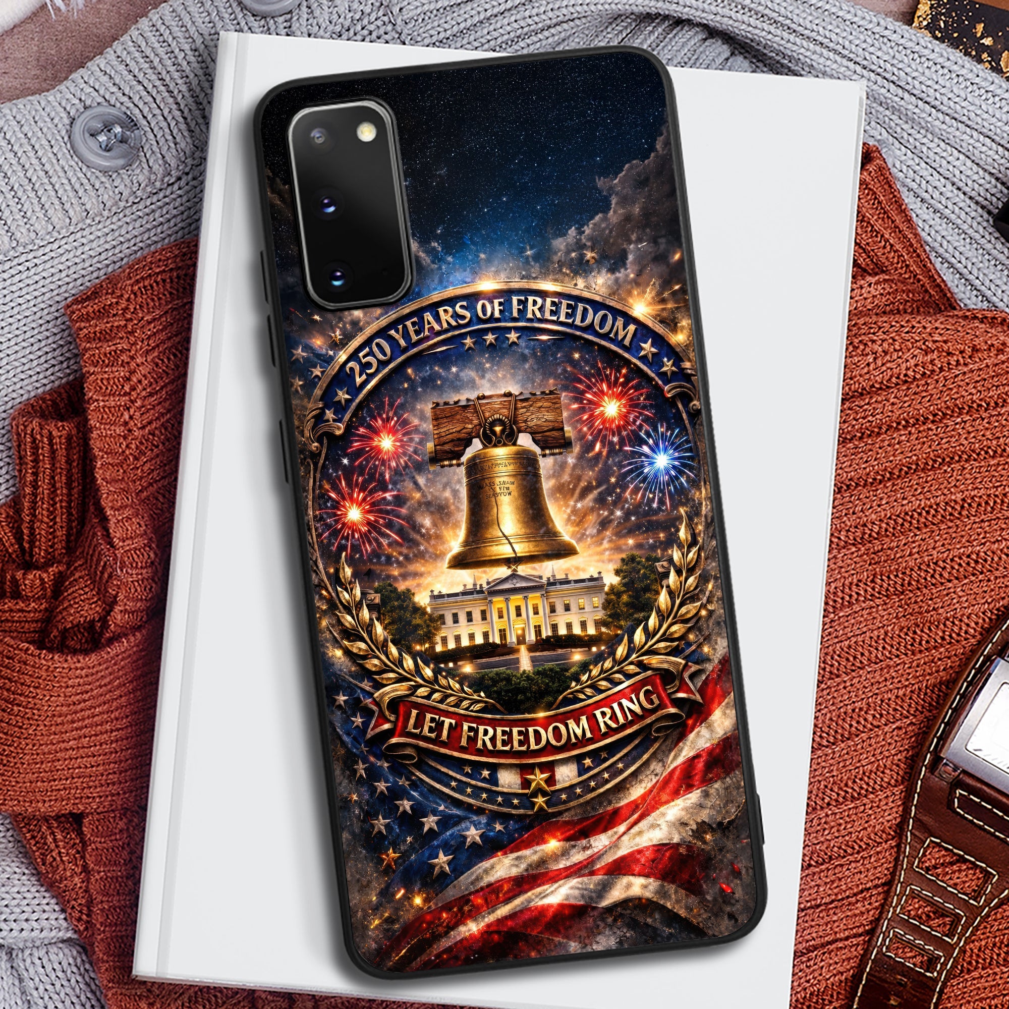 “Let Freedom Ring” - America 250th Anniversary Phone Case - Personalized Gifts for Patriots Phone Case PopCulturePrints