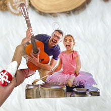 Load image into Gallery viewer, Personalized Guitar Player Photo Ornament Ornament PopCulturePrints
