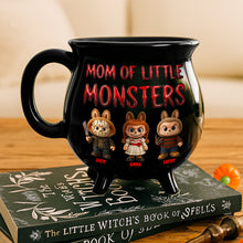 Load image into Gallery viewer, Mom Of Little Monsters: A Personalized Gift for Halloween - Custom Cauldron Mug Cauldron Mug PopCulturePrints
