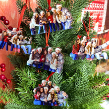 Load image into Gallery viewer, Personalized Holiday Photo Ornaments for Friends Ornament PopCulturePrints
