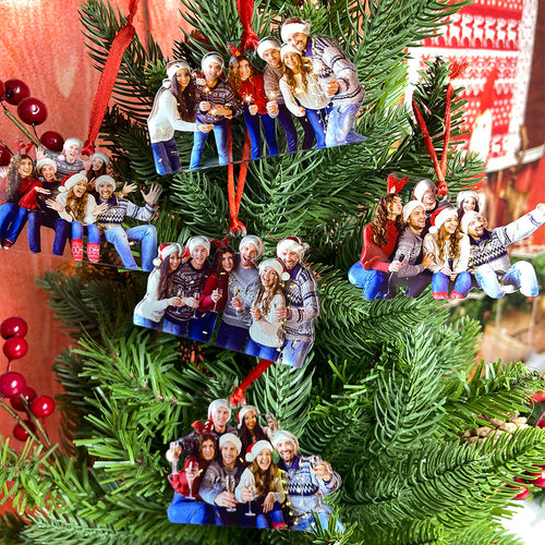 Personalized Holiday Photo Ornaments for Friends Ornament PopCulturePrints