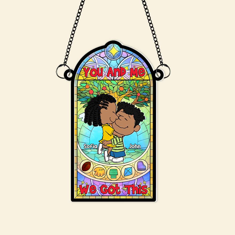 Unique Personalized Valentine's Day Gifts for Couples - Suncatcher Ornament Ornament PopCulturePrints