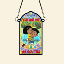 Load image into Gallery viewer, Unique Personalized Valentine&#39;s Day Gifts for Couples - Suncatcher Ornament Ornament PopCulturePrints
