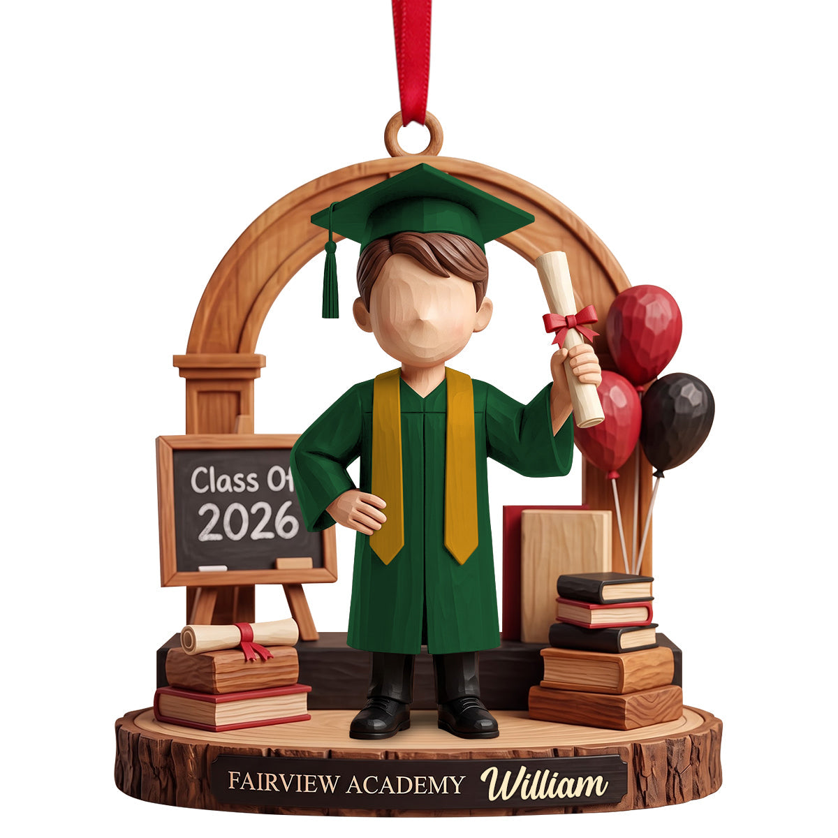 Celebrate Achievement with Custom Graduation Acrylic Ornament - Personalized Gift for Graduates