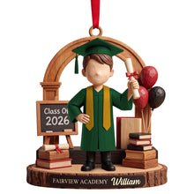 Load image into Gallery viewer, Celebrate Achievement with Custom Graduation Acrylic Ornament - Personalized Gift for Graduates
