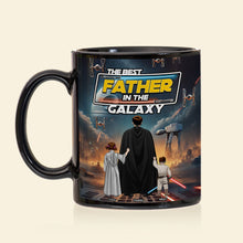 Load image into Gallery viewer, The Best Father In The Galaxy - Personalized Coffee Mug for Dad and Grandpa Coffee Mug PopCulturePrints
