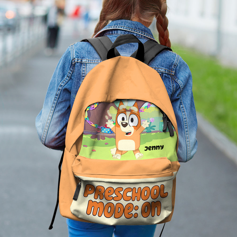 Personalized Preschool Mode: On Backpack