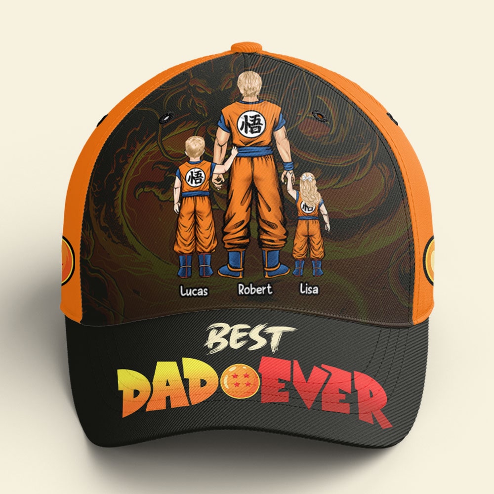 Custom Anime-Inspired Cap for Dad - Best Dad Ever