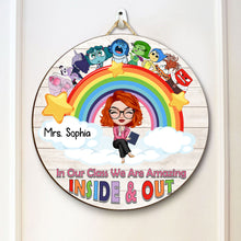 Load image into Gallery viewer, Personalized Classroom Wood Sign - Amazing Inside &amp; Out Wood Sign PopCulturePrints
