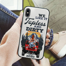 Load image into Gallery viewer, Personalized Topless &amp; Dirty Couples Phone Case
