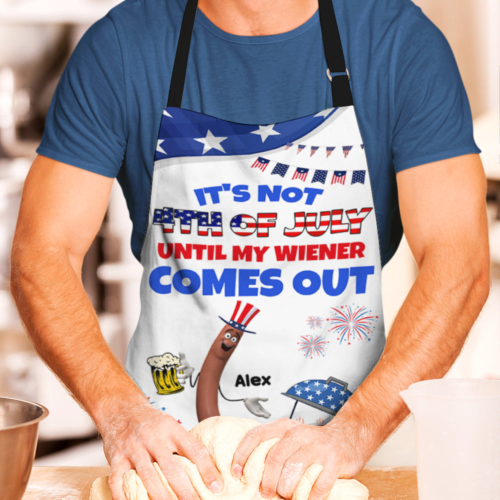 Personalized 4th of July BBQ Apron Aprons PopCulturePrints