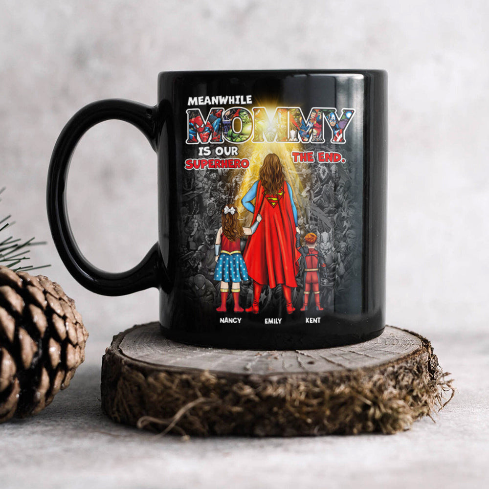 Personalized Superhero Mom Coffee Mug - Custom Mother's Day Gift Coffee Mug PopCulturePrints