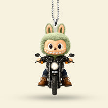 Load image into Gallery viewer, Ride Happy: Cute Doll Car Ornament - Personalized Gifts for Motorcycle Lovers Ornament PopCulturePrints
