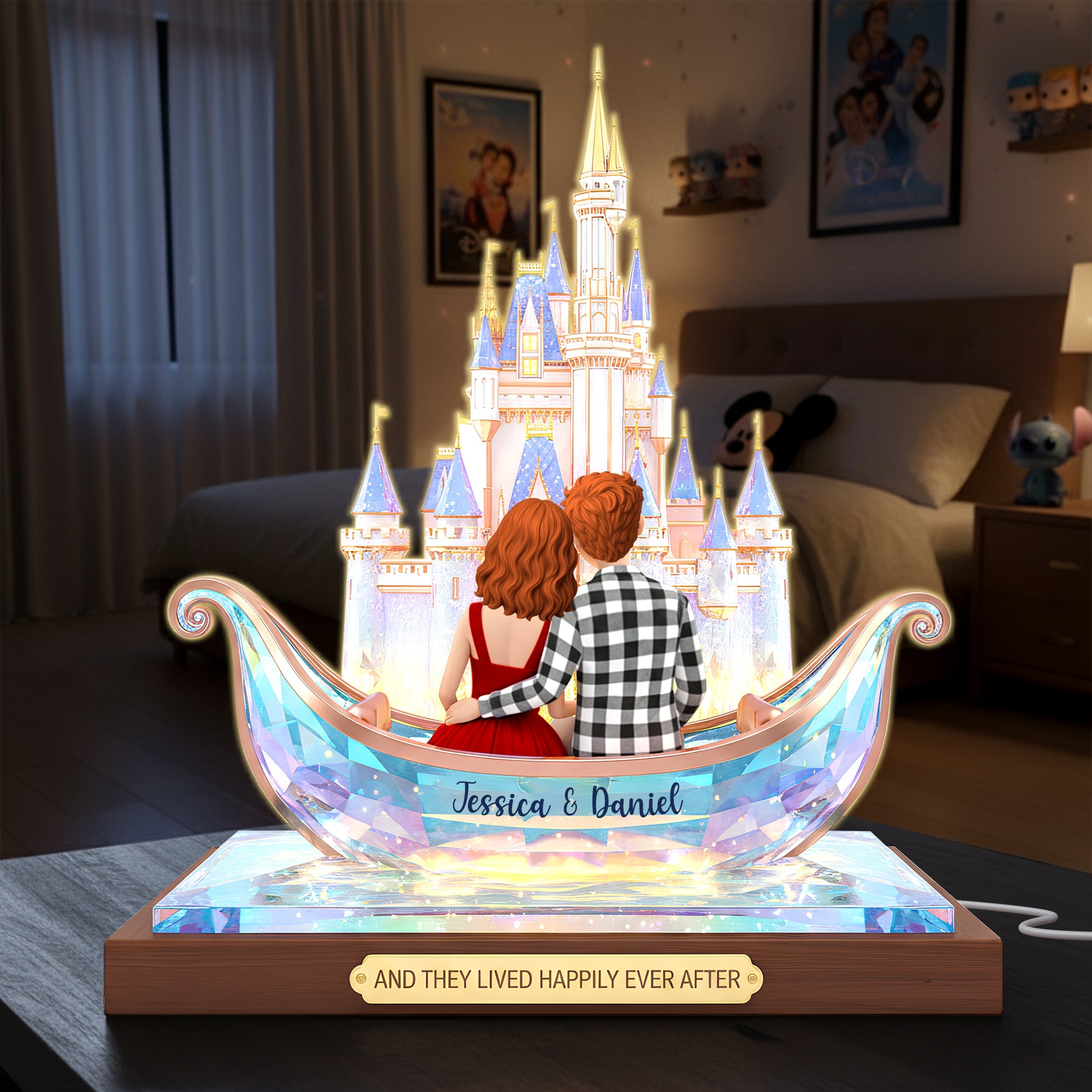 Love Story Light Box: Personalized Gift for Couples Light Box PopCulturePrints
