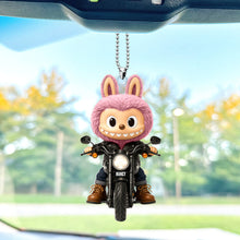 Load image into Gallery viewer, Ride Happy: Cute Doll Car Ornament - Personalized Gifts for Motorcycle Lovers Ornament PopCulturePrints
