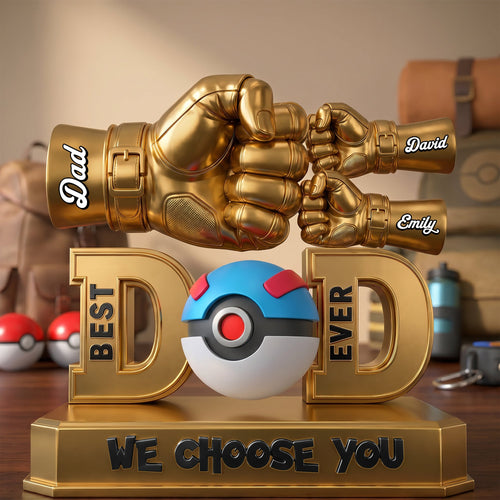 Best Dad Ever - We Choose You! - Personalized Game Lover Dad Acrylic Plaque Shaped Plaques PopCulturePrints