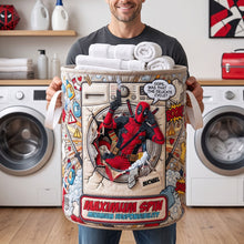 Load image into Gallery viewer, Delicate Circle Quilted Laundry Basket - Personalized Gifts 01PATI150726 Laundry Basket PopCulturePrints
