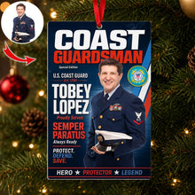 Load image into Gallery viewer, Honor Your Hero - Custom Photo Christmas Ornament for Proud Soldiers Ornament PopCulturePrints
