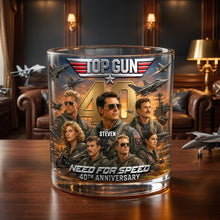 Load image into Gallery viewer, 40 Years of Sky Legends - Personalized Round Glass Gift Glass PopCulturePrints
