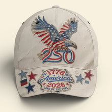 Load image into Gallery viewer, Vintage American Eagle Proud Classic Cap - Personalized Gifts For Patriots 02QHQN030626 Caps PopCulturePrints

