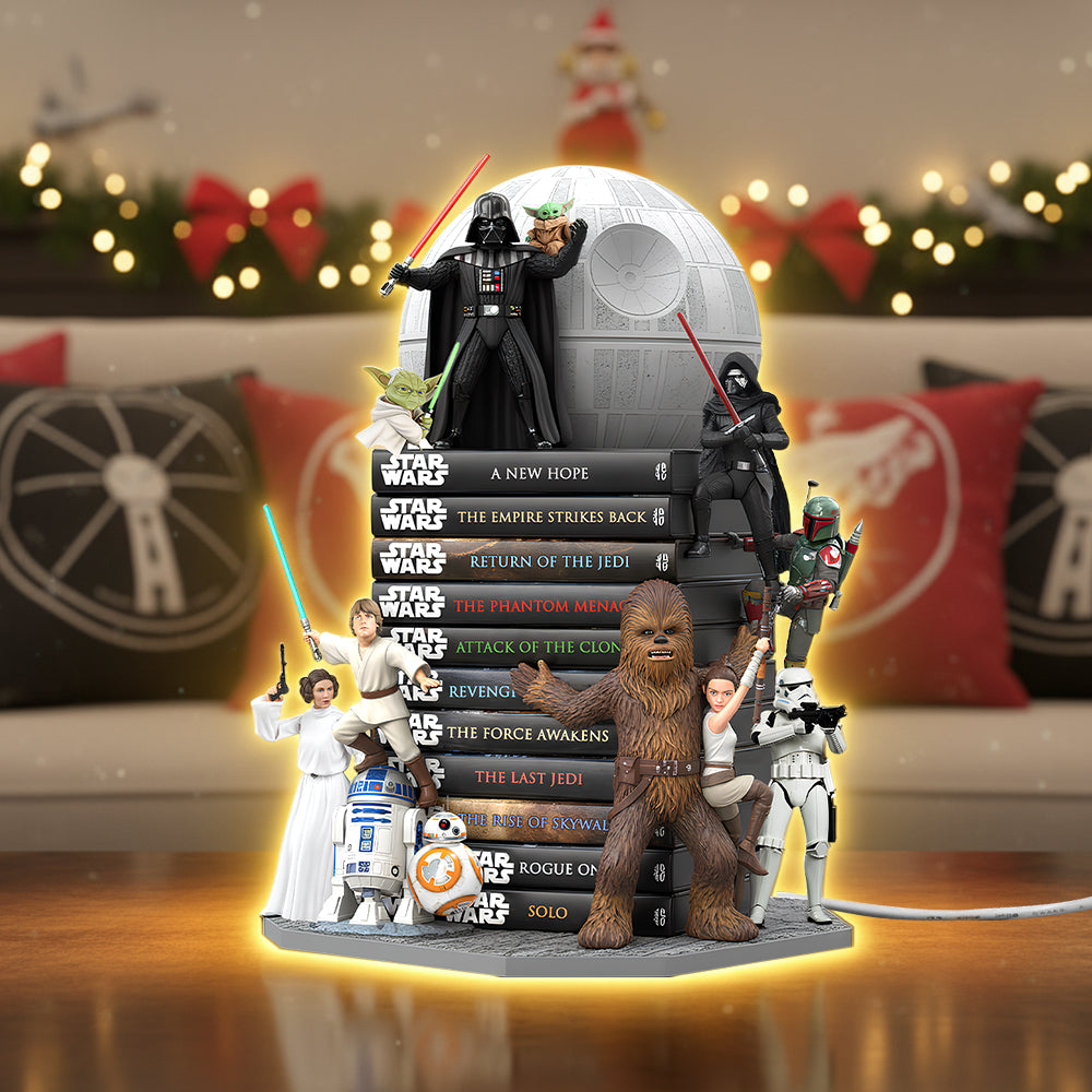 "May the Force Be With You" - Epic Space Saga Personalized Acrylic Light Box - Custom Gift for Star Wars Fans and Collectors Light Box PopCulturePrints