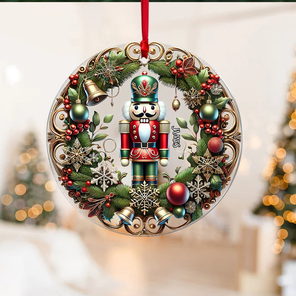Personalized Nutcracker Christmas Ornament - Festive Holiday Decor Ornament PopCulturePrints