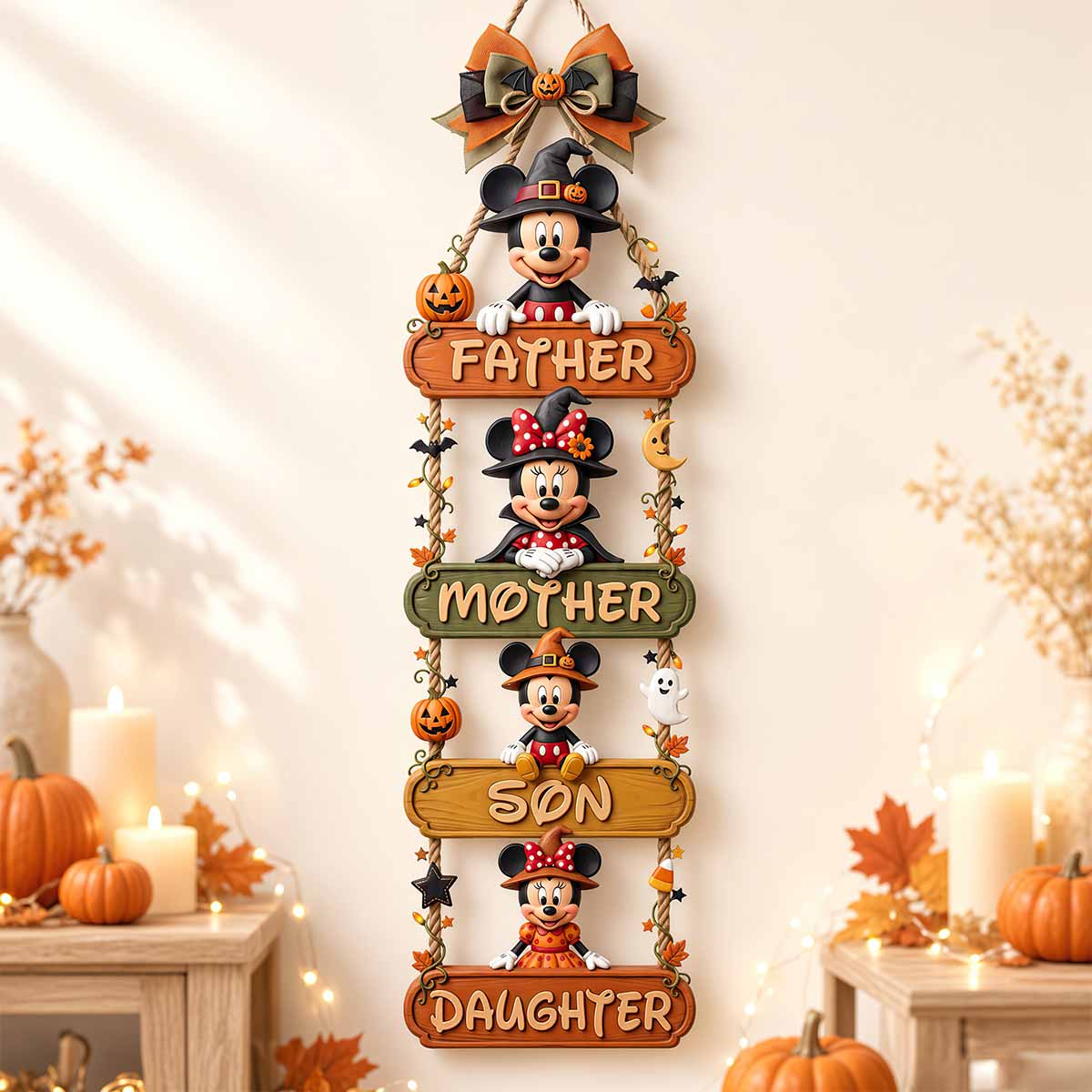 "Celebrate Family This Halloween!" - Personalized Happy Pumpkin Family Acrylic Sign - Custom Gift for Parents, Kids, and Halloween Lovers Acrylic Sign PopCulturePrints