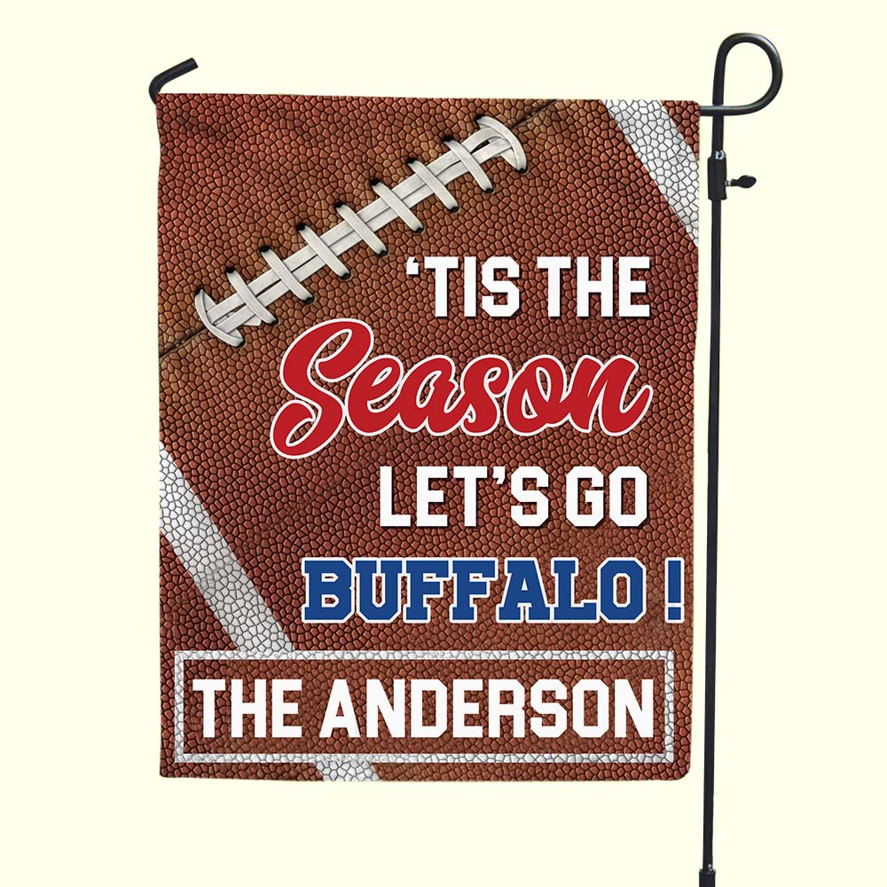 Personalized Football Fan Garden Flag - Custom Team Spirit Gift Garden Flag PopCulturePrints