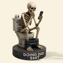 Load image into Gallery viewer, Doing Dad Shit - Personalized Acrylic Plaque for Dads, Grandpas, and Fathers Shaped Plaques PopCulturePrints
