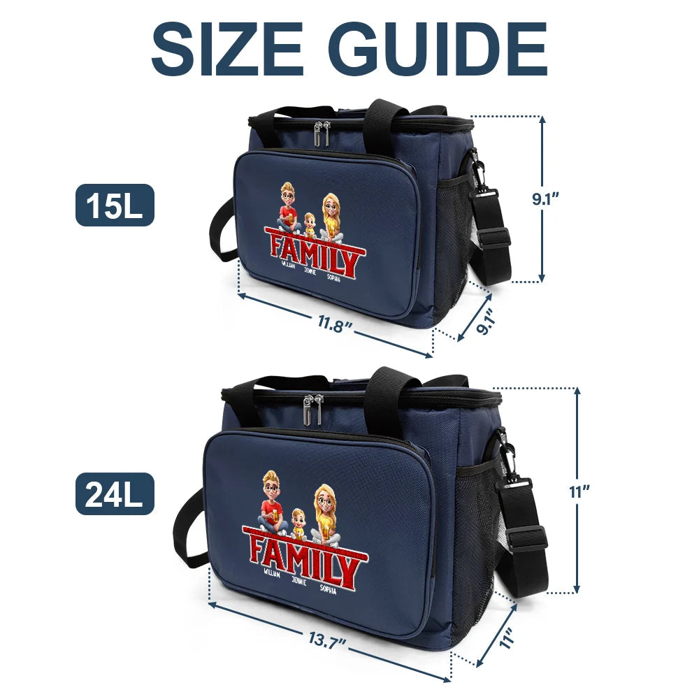 “Family: Together is Our Favorite Place to Be” - Personalized Lunch Bag - A Thoughtful Mother's Day Gift for Mom, Grandma, and Families Lunch Bag, Cooling Tote PopCulturePrints