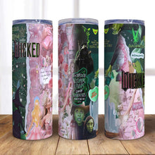 Load image into Gallery viewer, Wicked Inspired Tumbler - 20oz Skinny for Movie Lovers Tumbler Cup PopCulturePrints
