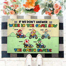 Load image into Gallery viewer, Custom Family Video Game Doormat Doormat PopCulturePrints
