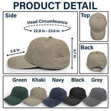 Load image into Gallery viewer, The Legend Has Retired 2025 - Personalized Vintage Washed Denim Cap for Dads and Grandpas Vintage Washed Denim Cap PopCulturePrints
