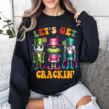 Load image into Gallery viewer, Festive Nutcracker Christmas Sweatshirt - Let&#39;s Get Crackin&#39; Shirts PopCulturePrints
