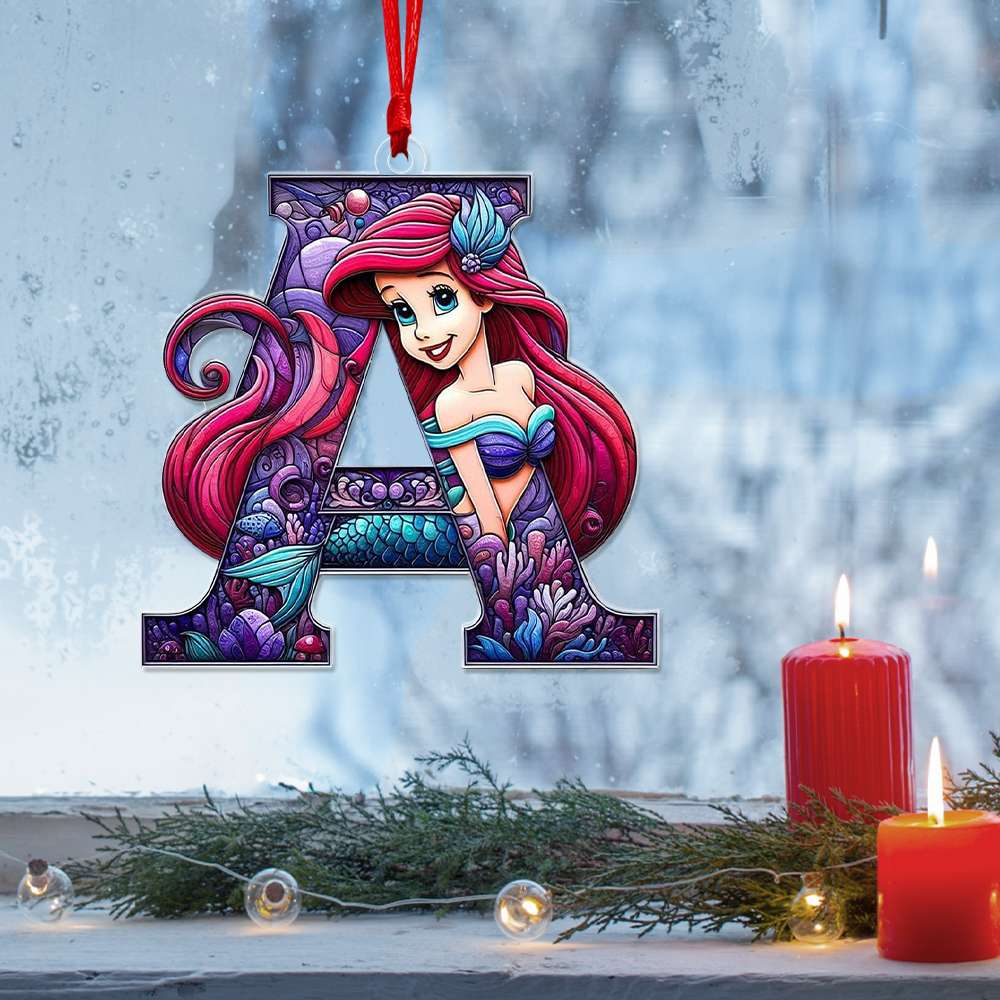 Personalized Mermaid Christmas Ornament for Movie Lovers Ornament PopCulturePrints