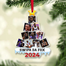 Load image into Gallery viewer, Personalized Christmas Ornament for Basketball Enthusiasts - Custom Photo Design Ornament PopCulturePrints
