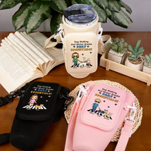 Load image into Gallery viewer, “Daily Essentials for Dog Lovers” - Personalized Bottle Carrier Bag - Gift for Moms and Grandmas Bottle Carrier Bag PopCulturePrints
