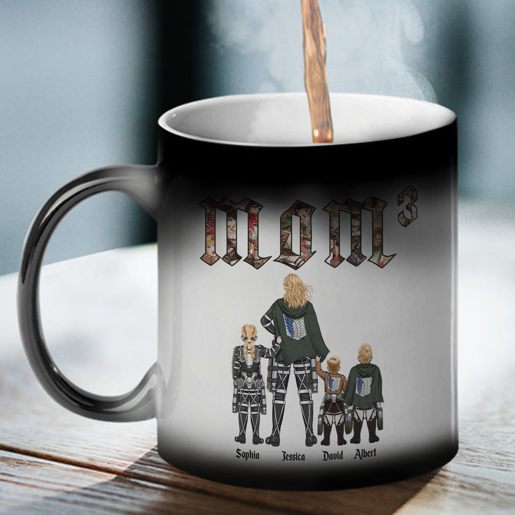 Personalized Magic Mug for Mom - Anime-Inspired Design Coffee Mug PopCulturePrints